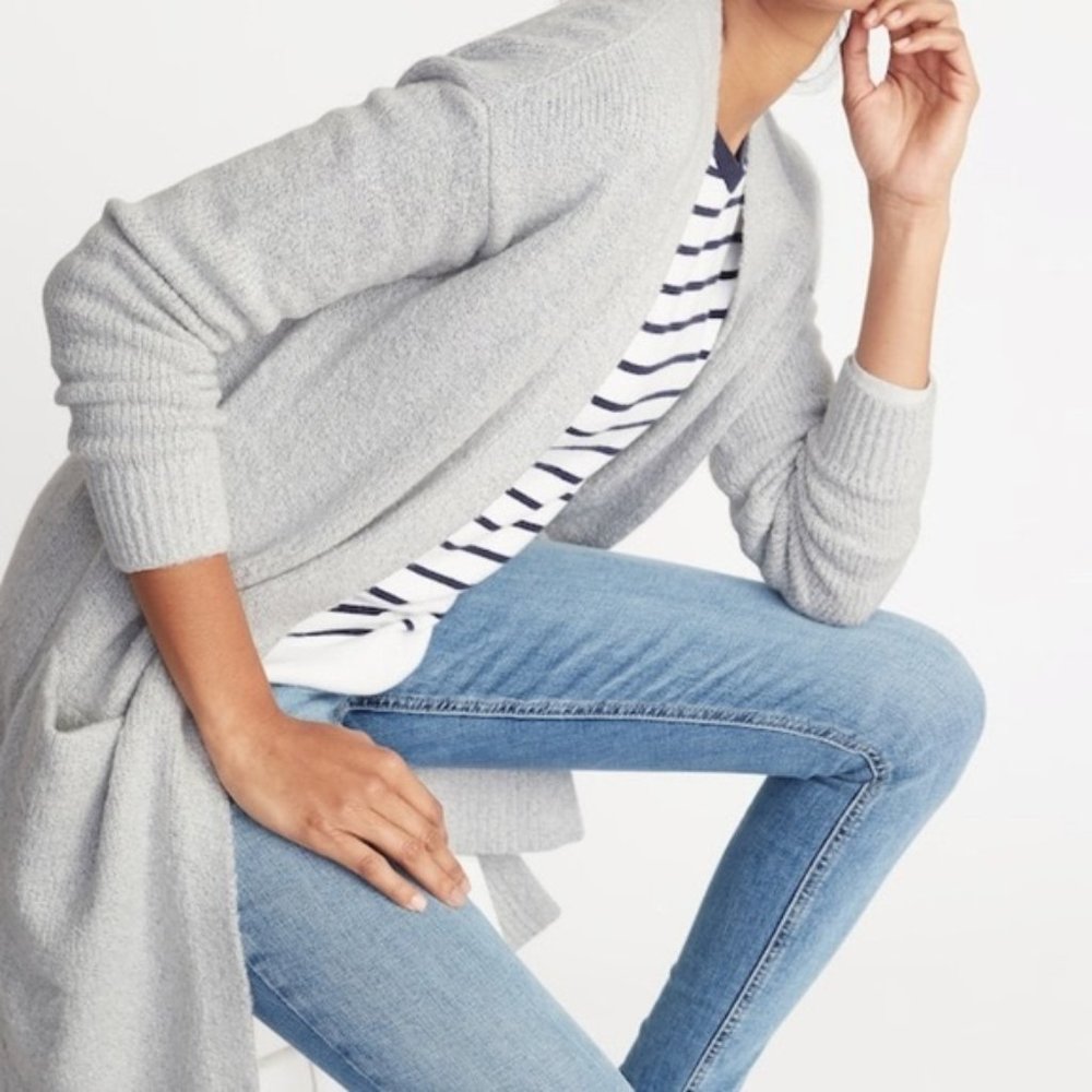 Old Navy Gray Long Cardigan